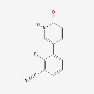 5-(3-Cyano-2-fluorophenyl)-2-hydroxypyridine, 95%