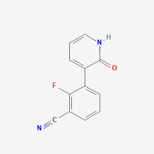 molecular formula C12H7FN2O B6366646 MFCD18312111 CAS No. 1261998-71-3