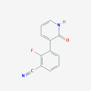 3-(3-Cyano-2-fluorophenyl)-2-hydroxypyridine, 95%