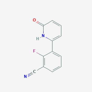 6-(3-Cyano-2-fluorophenyl)-2-hydroxypyridine, 95%
