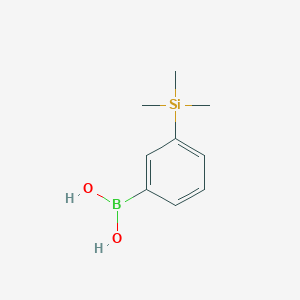 molecular formula C9H15BO2Si B063667 3-(Trimethylsilyl)phenylboronic acid CAS No. 177171-16-3