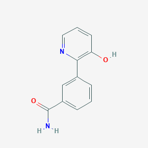 molecular formula C12H10N2O2 B6366704 3-(3-Hydroxypyridin-2-yl)benzamide CAS No. 1261937-60-3
