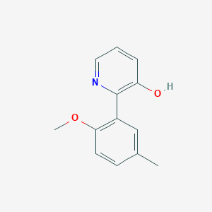 molecular formula C13H13NO2 B6366719 2-(2-Methoxy-5-methylphenyl)pyridin-3-ol CAS No. 1261895-74-2