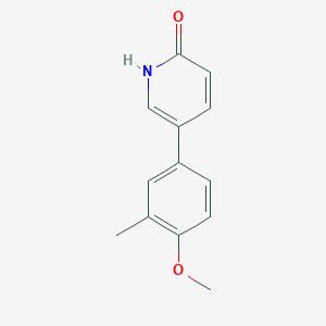 B6366821 2-Hydroxy-5-(4-methoxy-3-methylphenyl)pyridine, 95% CAS No. 1111109-74-0