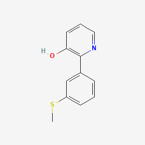 3-Hydroxy-2-(3-methylthiophenyl)pyridine, 95%
