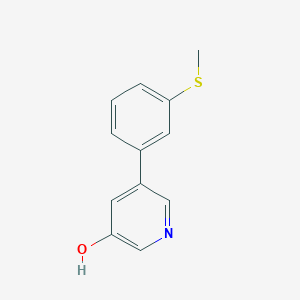 3-Hydroxy-5-(3-methylthiophenyl)pyridine, 95%