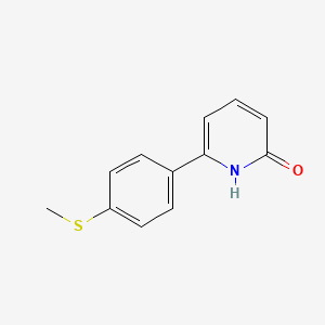 B6366910 2-Hydroxy-6-(4-methylthiophenyl)pyridine, 95% CAS No. 1111105-58-8