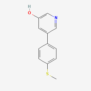 3-Hydroxy-5-(4-methylthiophenyl)pyridine, 95%