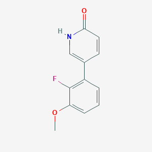 B6366926 5-(2-Fluoro-3-methoxyphenyl)-2-hydroxypyridine, 95% CAS No. 1111115-46-8