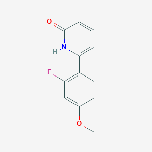 molecular formula C12H10FNO2 B6366959 6-(2-Fluoro-4-methoxyphenyl)-2-hydroxypyridine, 95% CAS No. 1111112-95-8