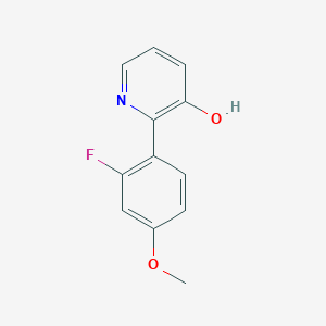2-(2-Fluoro-4-methoxyphenyl)-3-hydroxypyridine, 95%