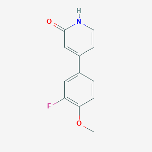 molecular formula C12H10FNO2 B6367014 MFCD18312179 CAS No. 1261971-97-4