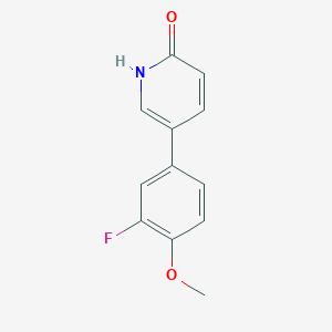 B6367053 5-(3-Fluoro-4-methoxyphenyl)-2-hydroxypyridine, 95% CAS No. 1111109-37-5