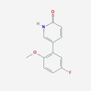 B6367082 5-(5-Fluoro-2-methoxyphenyl)-2-hydroxypyridine, 95% CAS No. 1111115-78-6