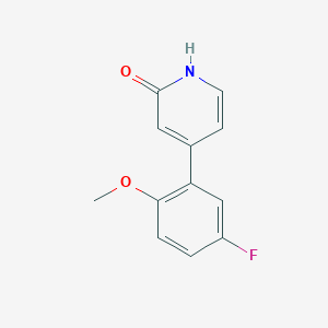 4-(5-Fluoro-2-methoxyphenyl)-2-hydroxypyridine, 95%