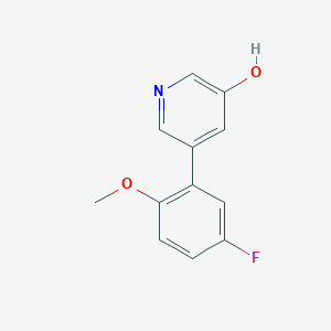 5-(5-Fluoro-2-methoxyphenyl)-3-hydroxypyridine, 95%