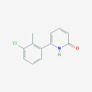 molecular formula C12H10ClNO B6367150 6-(3-Chloro-2-methylphenyl)-2-hydroxypyridine, 95% CAS No. 1111111-61-5