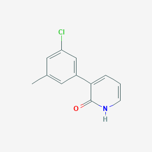 3-(3-Chloro-5-methylphenyl)-2-hydroxypyridine, 95%