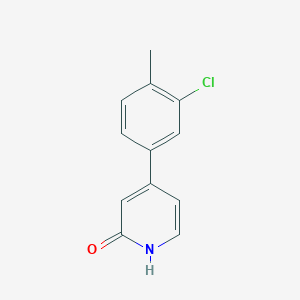 4-(3-Chloro-4-methylphenyl)-2-hydroxypyridine, 95%