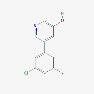 molecular formula C12H10ClNO B6367186 5-(3-Chloro-5-methylphenyl)pyridin-3-ol CAS No. 1261908-56-8