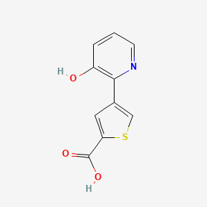 2-(2-Carboxythiophene-4-yl)-3-hydroxypyridine, 95%