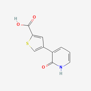 3-(2-Carboxythiophene-4-yl)-2-hydroxypyridine, 95%
