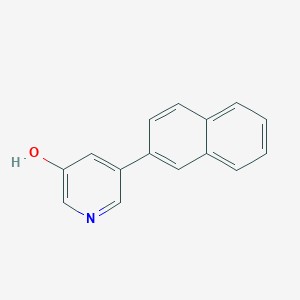 molecular formula C15H11NO B6367274 5-(Naphthalen-2-yl)pyridin-3-ol CAS No. 150145-22-5