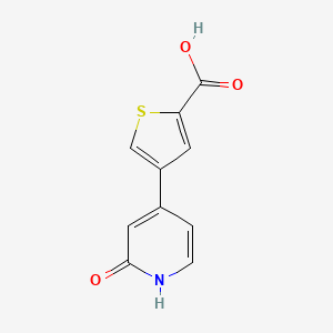 4-(2-Carboxythiophene-4-yl)-2-hydroxypyridine, 95%