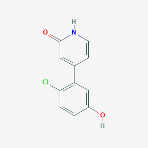 4-(2-Chloro-5-hydroxyphenyl)-2-hydroxypyridine, 95%