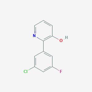 2-(3-Chloro-5-fluorophenyl)-3-hydroxypyridine, 95%