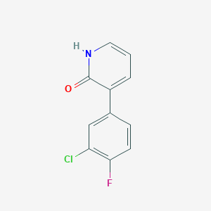 3-(3-Chloro-4-fluorophenyl)-2-hydroxypyridine, 95%