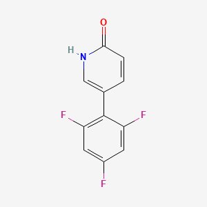 B6367368 2-Hydroxy-5-(2,4,6-trifluorophenyl)pyridine, 95% CAS No. 1111109-92-2