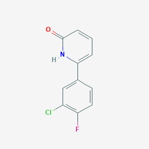 B6367374 6-(3-Chloro-4-fluorophenyl)-2-hydroxypyridine, 95% CAS No. 1111110-75-8