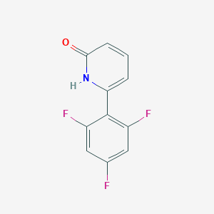 B6367379 2-Hydroxy-6-(2,4,6-trifluorophenyl)pyridine, 95% CAS No. 1111111-16-0