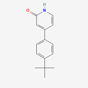 molecular formula C15H17NO B6367423 4-(4-tert-butylphenyl)pyridin-2(1H)-one CAS No. 942947-03-7