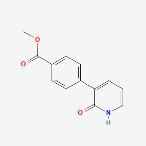 molecular formula C13H11NO3 B6367476 Methyl 4-(2-oxo-1,2-dihydropyridin-3-yl)benzoate CAS No. 936636-00-9