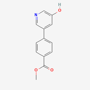 molecular formula C13H11NO3 B6367490 Methyl 4-(5-hydroxypyridin-3-yl)benzoate CAS No. 1258612-64-4