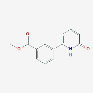 B6367500 2-Hydroxy-6-(3-methoxycarbonylphenyl)pyridine, 95% CAS No. 1111105-60-2