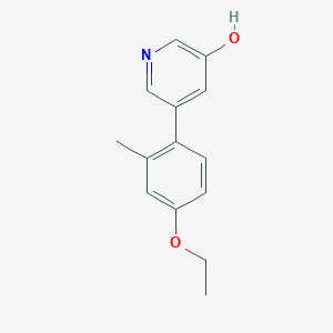 5-(4-Ethoxy-2-methylphenyl)-3-hydroxypyridine, 95%