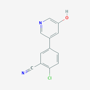 5-(4-Chloro-3-cyanophenyl)-3-hydroxypyridine, 95%