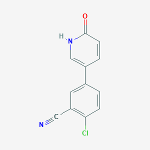 5-(4-Chloro-3-cyanophenyl)-2-hydroxypyridine, 95%