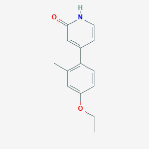 4-(4-Ethoxy-2-methylphenyl)-2-hydroxypyridine, 95%