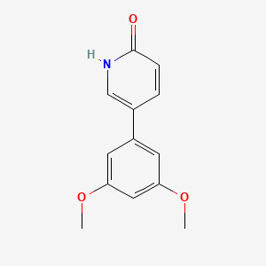 B6367644 5-(3,5-Dimethoxyphenyl)-2-hydroxypyridine, 95% CAS No. 1111110-01-0