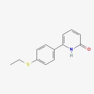 molecular formula C13H13NOS B6367672 6-(4-Ethylthiophenyl)-2-hydroxypyridine CAS No. 1261915-59-6