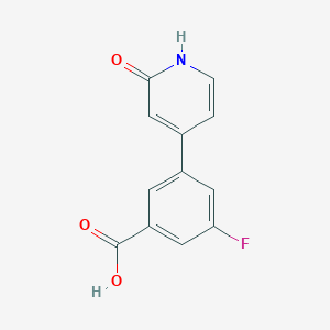 molecular formula C12H8FNO3 B6367679 MFCD18312295 CAS No. 1261945-36-1
