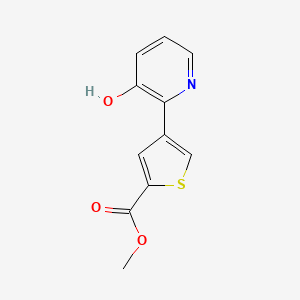 3-Hydroxy-2-[5-(methoxycarbonyl)thiophen-3-yl]pyridine, 95%