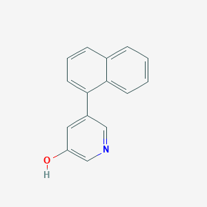 molecular formula C15H11NO B6367759 5-(Naphthalen-1-yl)pyridin-3-ol CAS No. 1261994-44-8