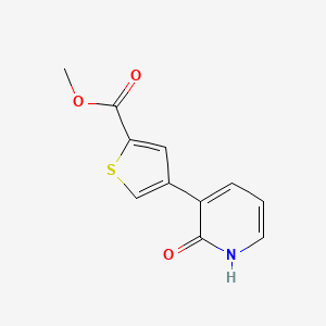 2-Hydroxy-3-[5-(methoxycarbonyl)thiophen-3-yl]pyridine, 95%
