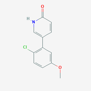 B6367798 5-(2-Chloro-5-methoxyphenyl)-2-hydroxypyridine, 95% CAS No. 1111102-92-1