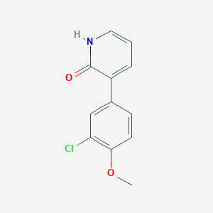 3-(3-Chloro-4-methoxyphenyl)-2-hydroxypyridine, 95%